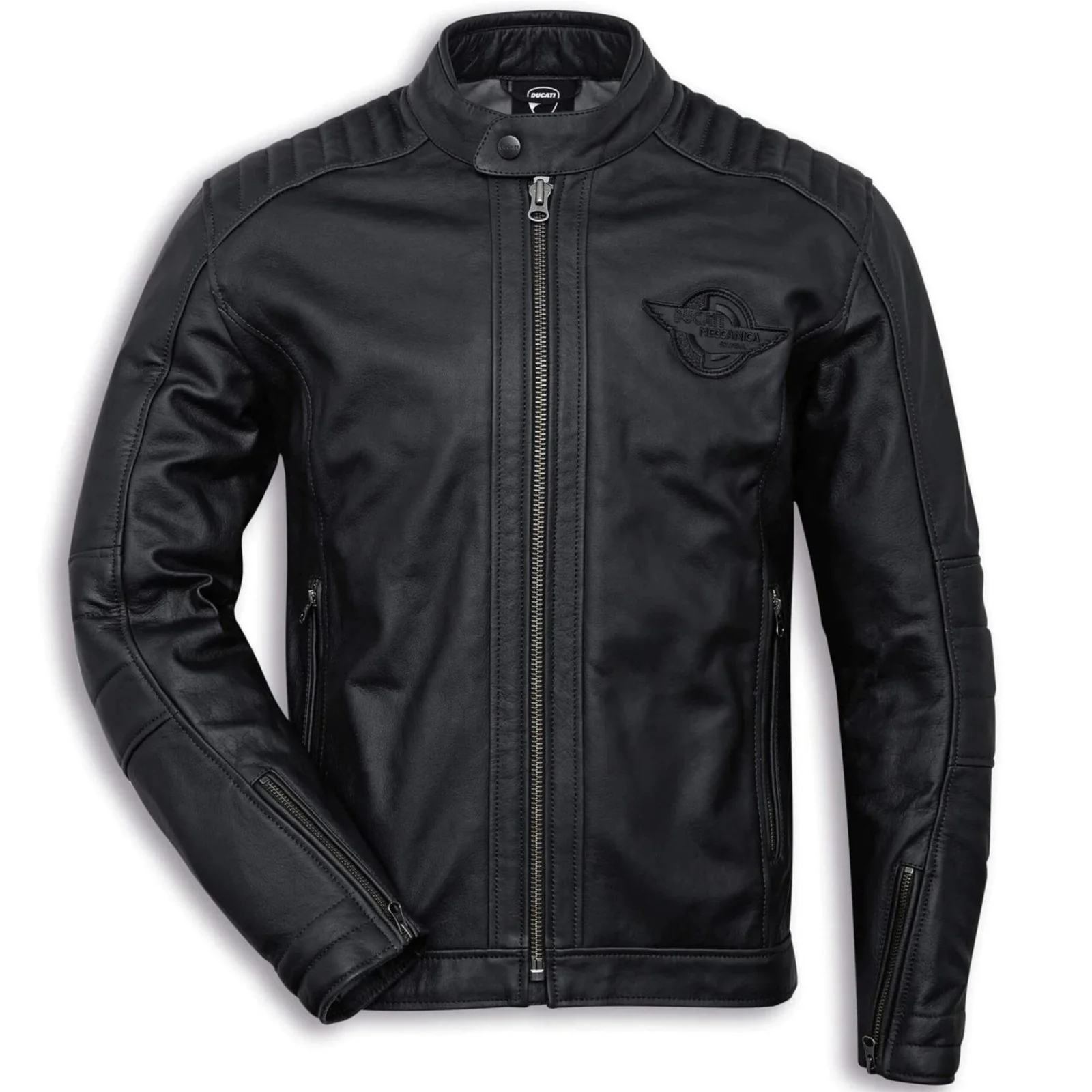 DUCATI C2 MOTORCYCLE RACING LEATHER JACKET BLACK